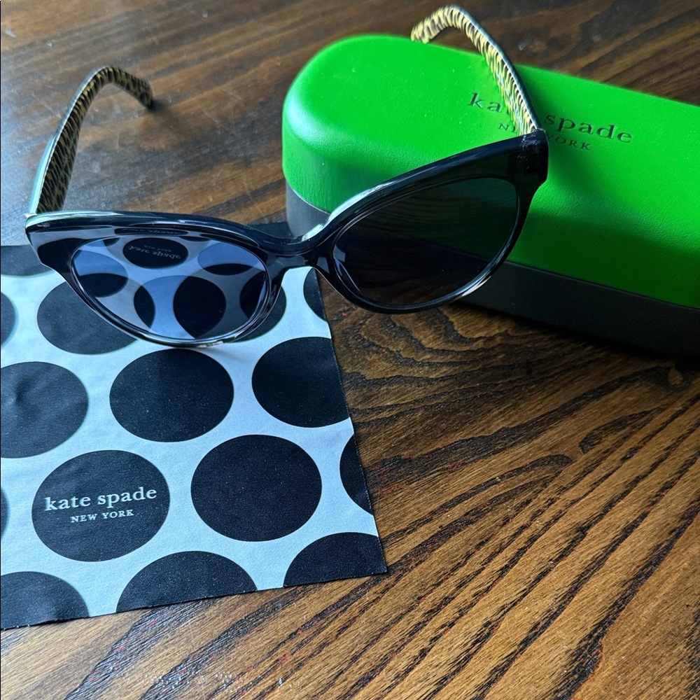 Kate Spade Black Cat-Eye Sunglasses